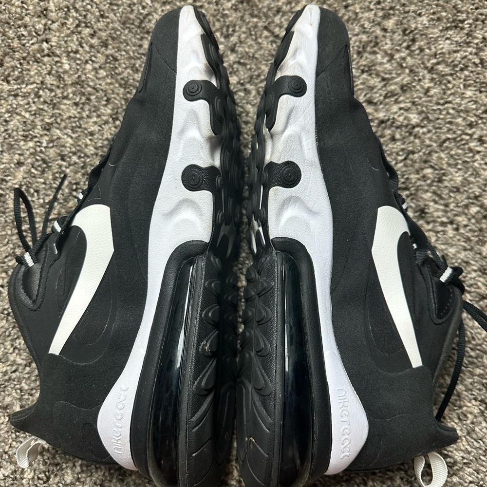 Men’s Nike Air Max 270 React Black Size 11.5 - Picture 7 of 8